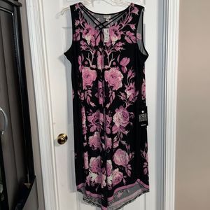 Flower print maxi dress